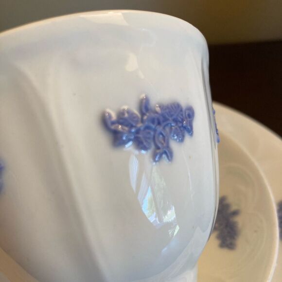 Adderleys Chelsey Blue Lavender Tea Cup Saucer‎ Dessert Breakfast Plate Antique - Picture 3 of 14